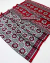 Queen By Rajtex Modal Satin Ajrakh Print Sarees